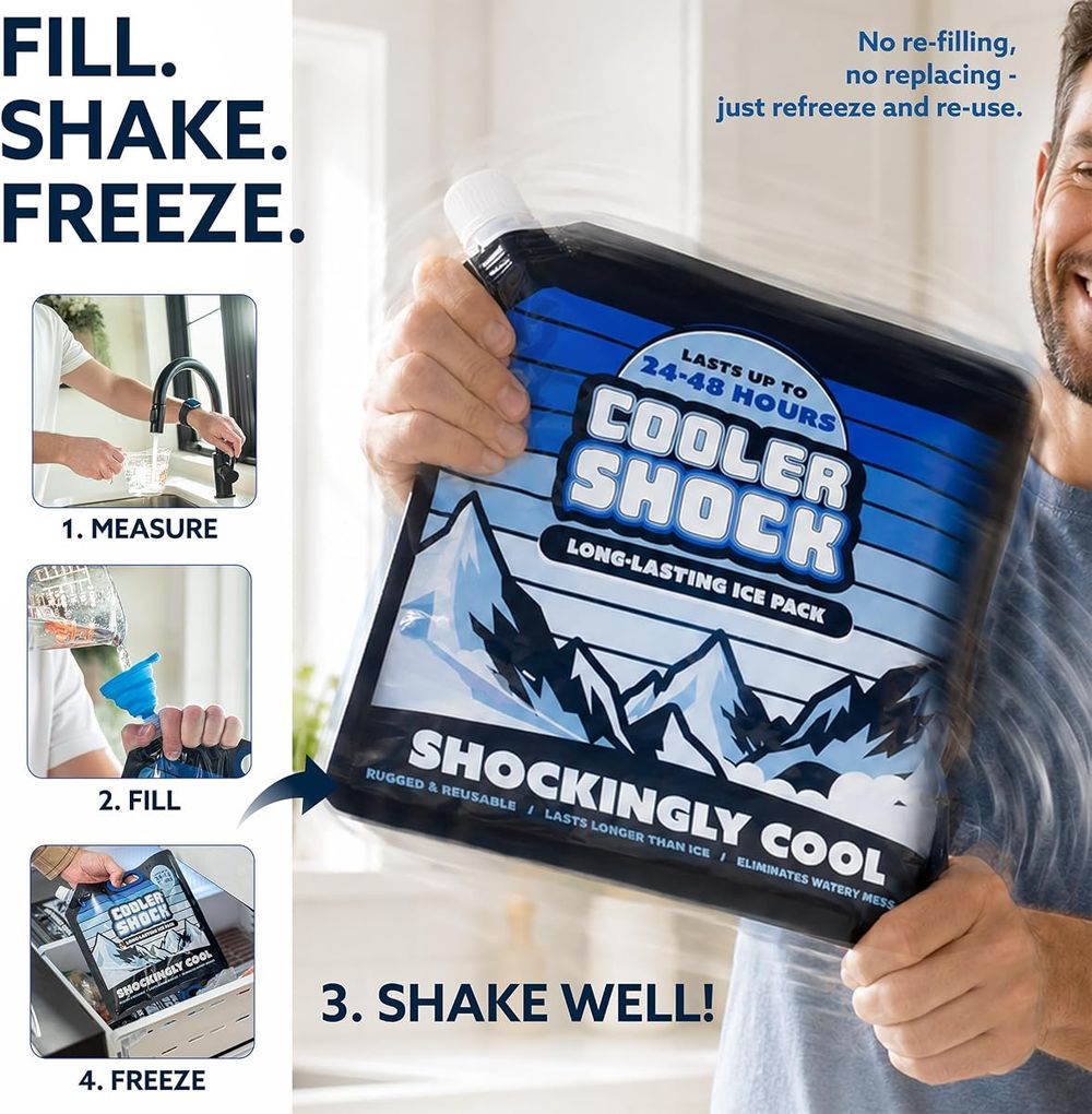 Cooler Shock Lunch Box Ice Packs, 6.5" x 7.5", 5 Pack — view 4