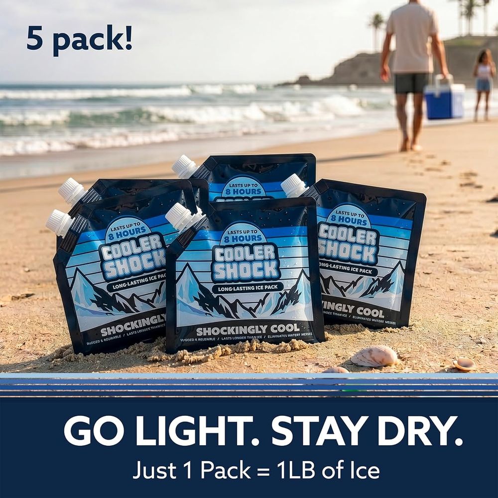 Cooler Shock Lunch Box Ice Packs, 6.5" x 7.5", 5 Pack — view 5