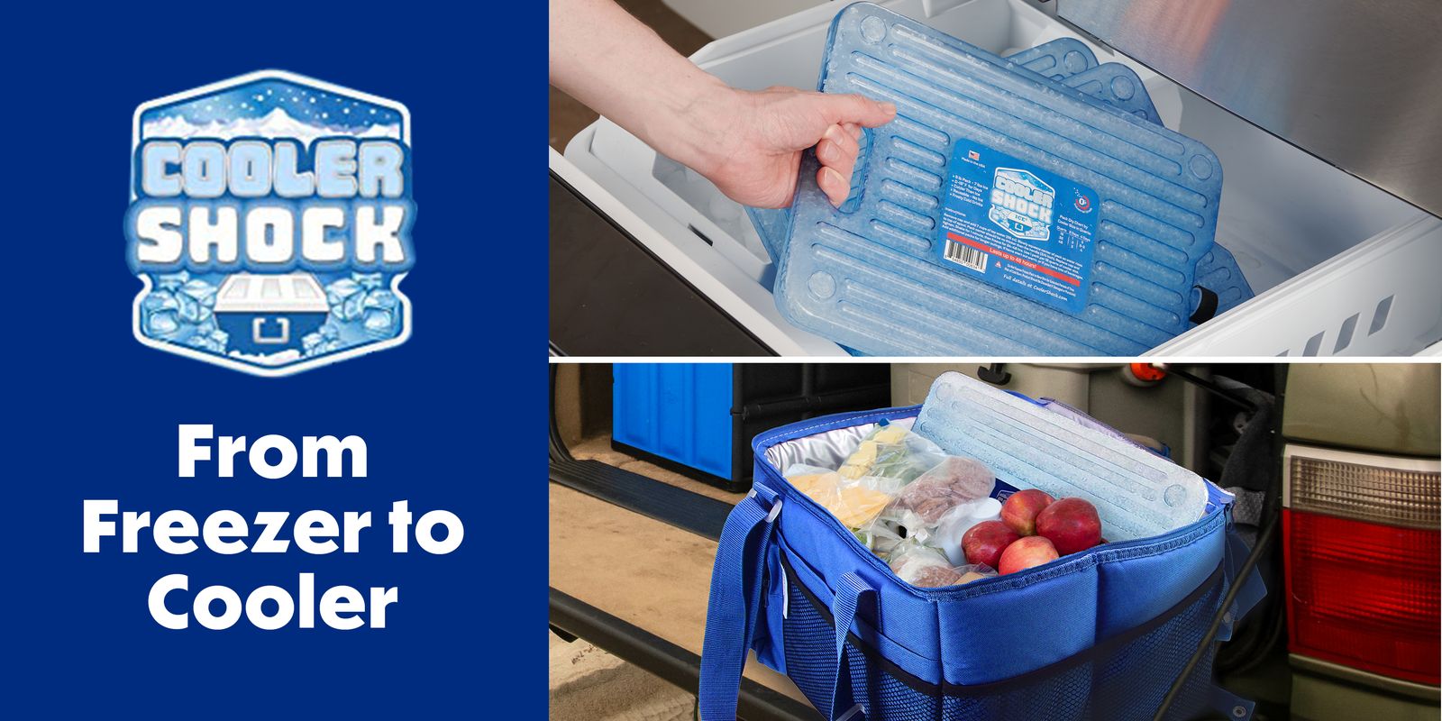 From freezer to cooler with Cooler Shock ice packs